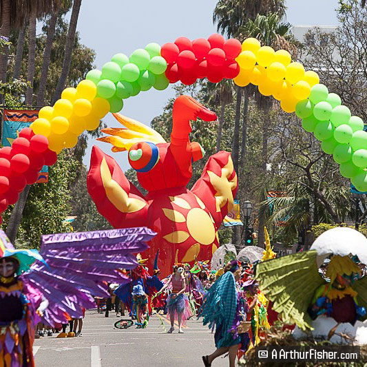 photo of the 2004 SB Summer Solstice Parade by A. Arthur Fisher