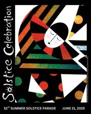 2025 Santa Barbara Summer Solstice Poster by Larry Vigon & Cynthia Van Stein